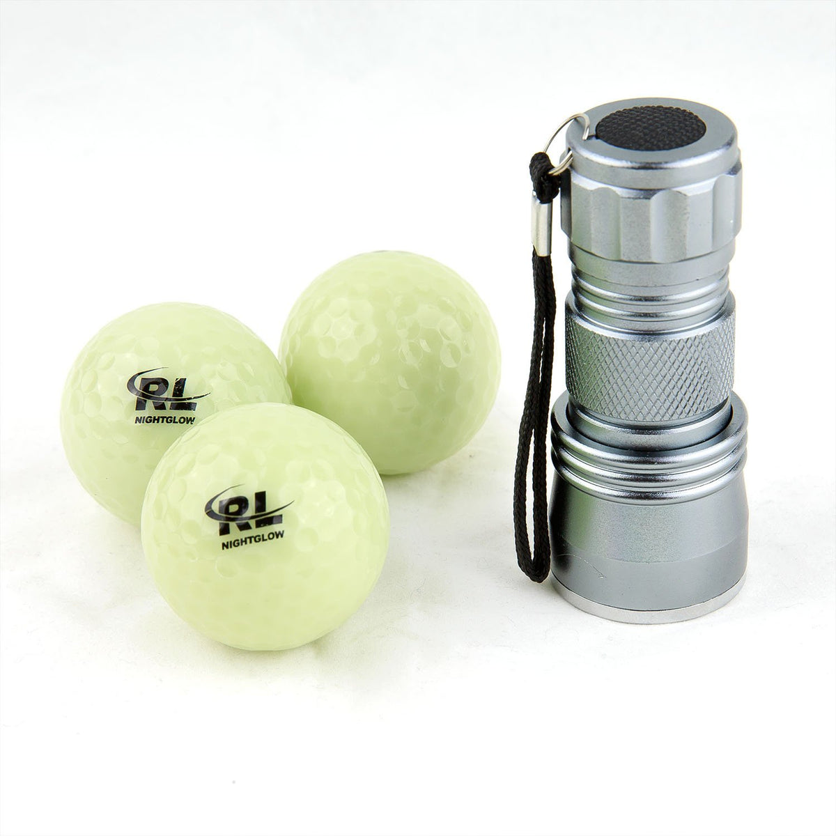 R&L Glow golf balls are real balls without LEDs for natural feedback.