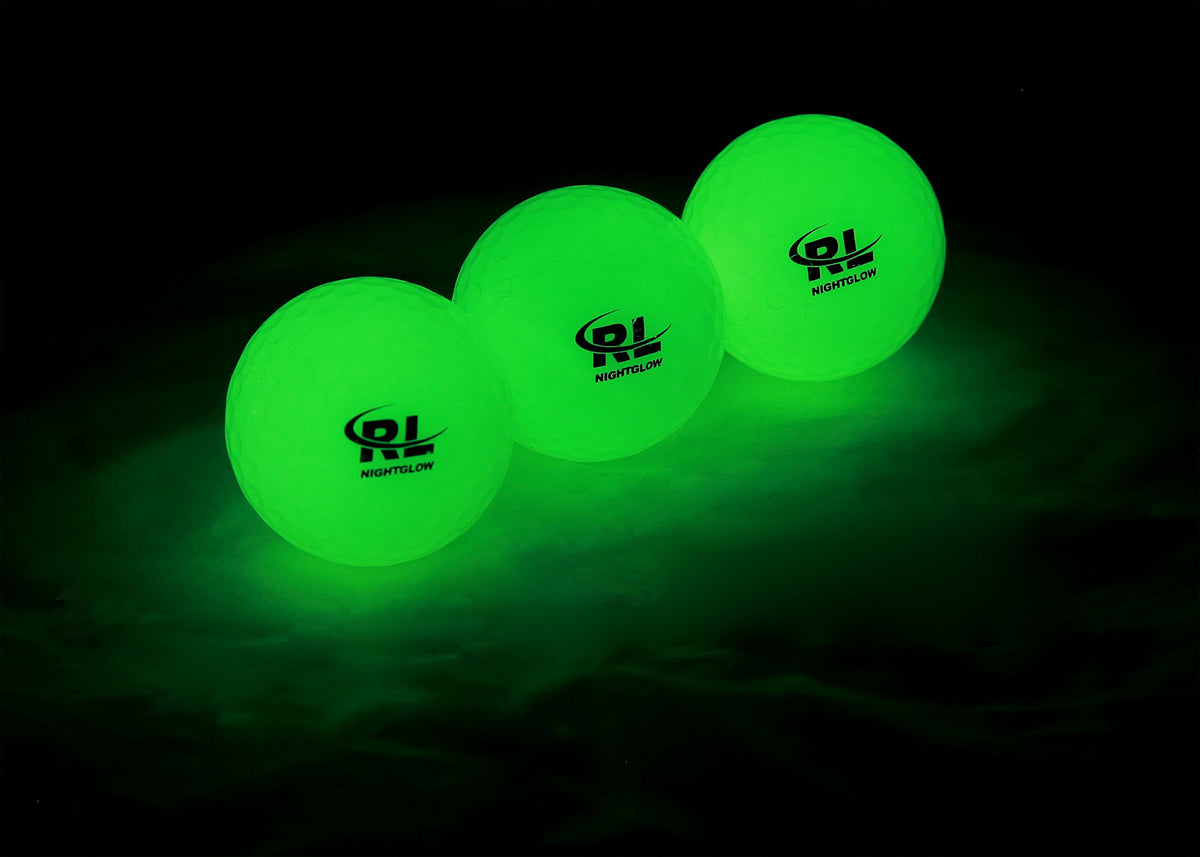 R&L glow-in-the-dark balls with UV flashlight recharge for quick on-course refresh.