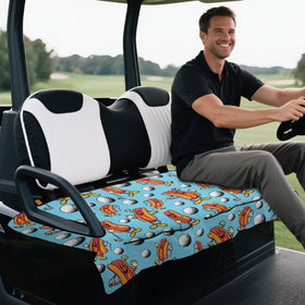 Rnyleeg easy install with handrail holes on the golf cart seat cover
