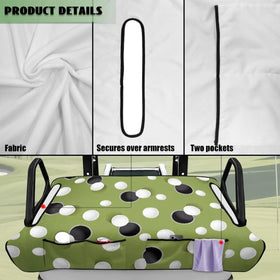 Rnyleeg front pockets storage on seat cover for accessories