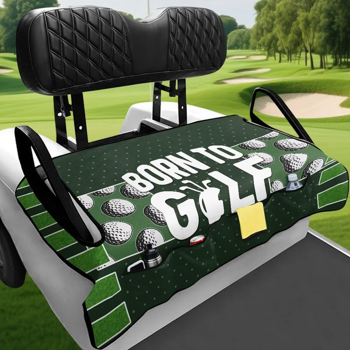 Rnyleeg soft poly-spandex seat cover, lightweight and breathable for hot days.
