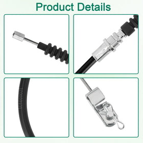 Corrosion-resistant brake cable design for consistent performance.