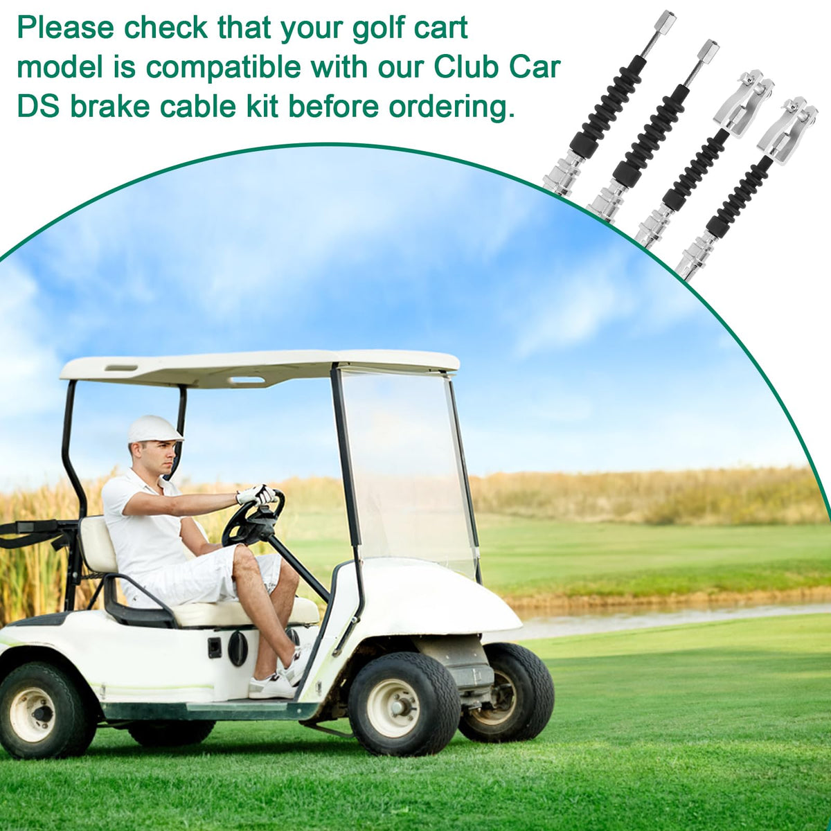 Compatible with 2000 and newer Club Car DS models.