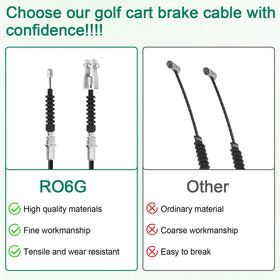 RO6G brake cable kit emphasizes safety with responsive braking.