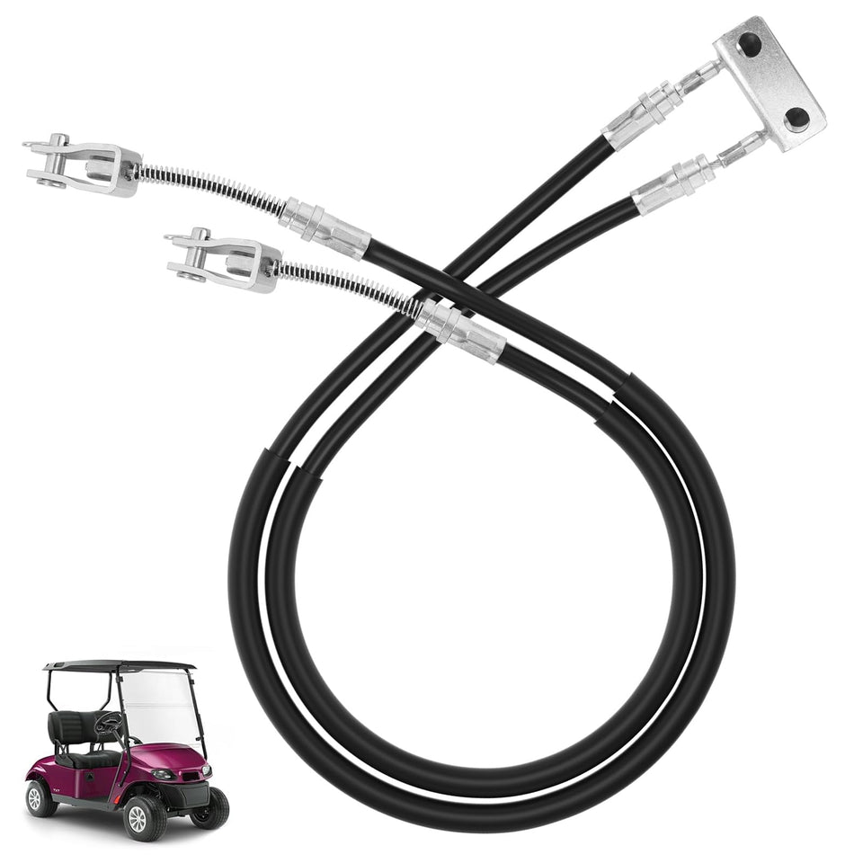 RO6G EZGO brake cable front view highlights durable metal construction for longevity