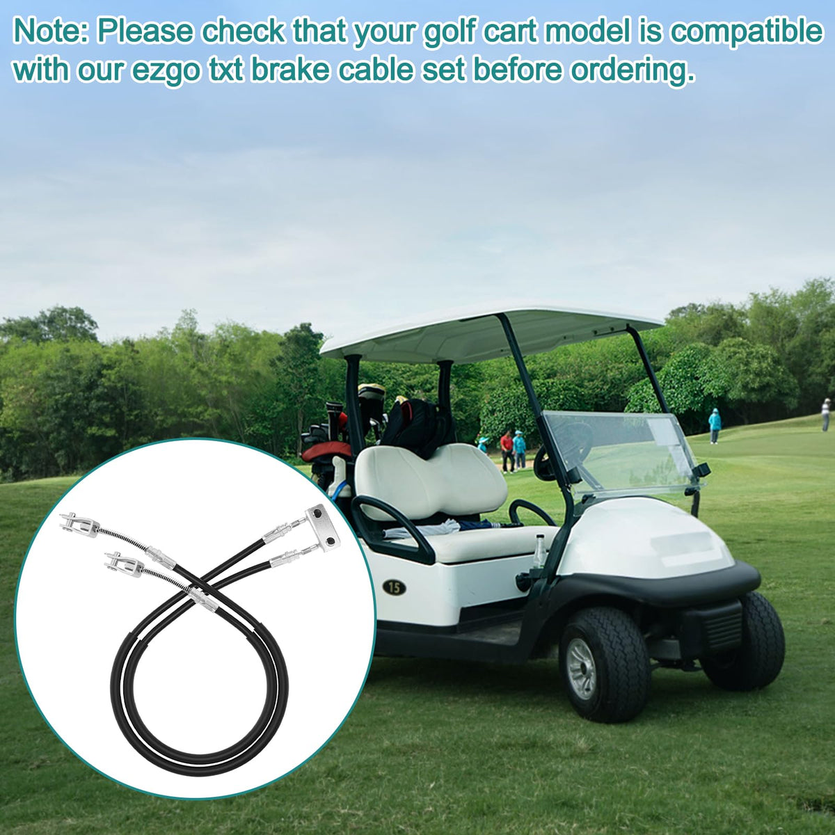 RO6G EZGO golf cart brake cable install guide visual aids for easy mounting