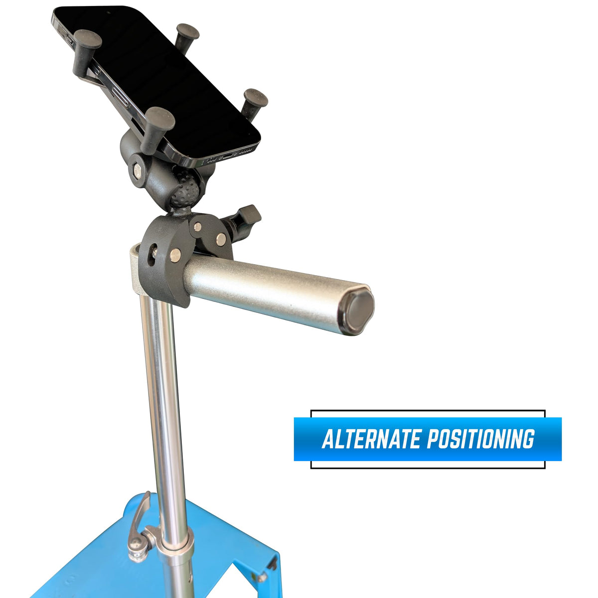 Rogue Iron Disc Golf Cart Mount durable clamps ensure secure attachment