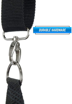 Rogue Iron Disc Golf Satchel in action on course with comfortable strap.