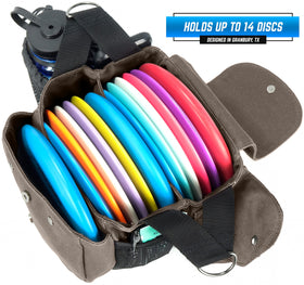 Rogue Iron bag side pocket for water bottle and accessories during rounds