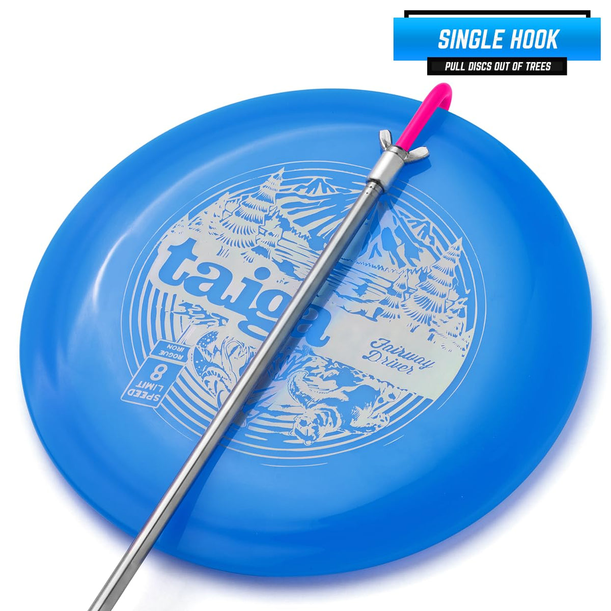 Rogue Iron Sports wing nuts enable tool-free adjustments.
