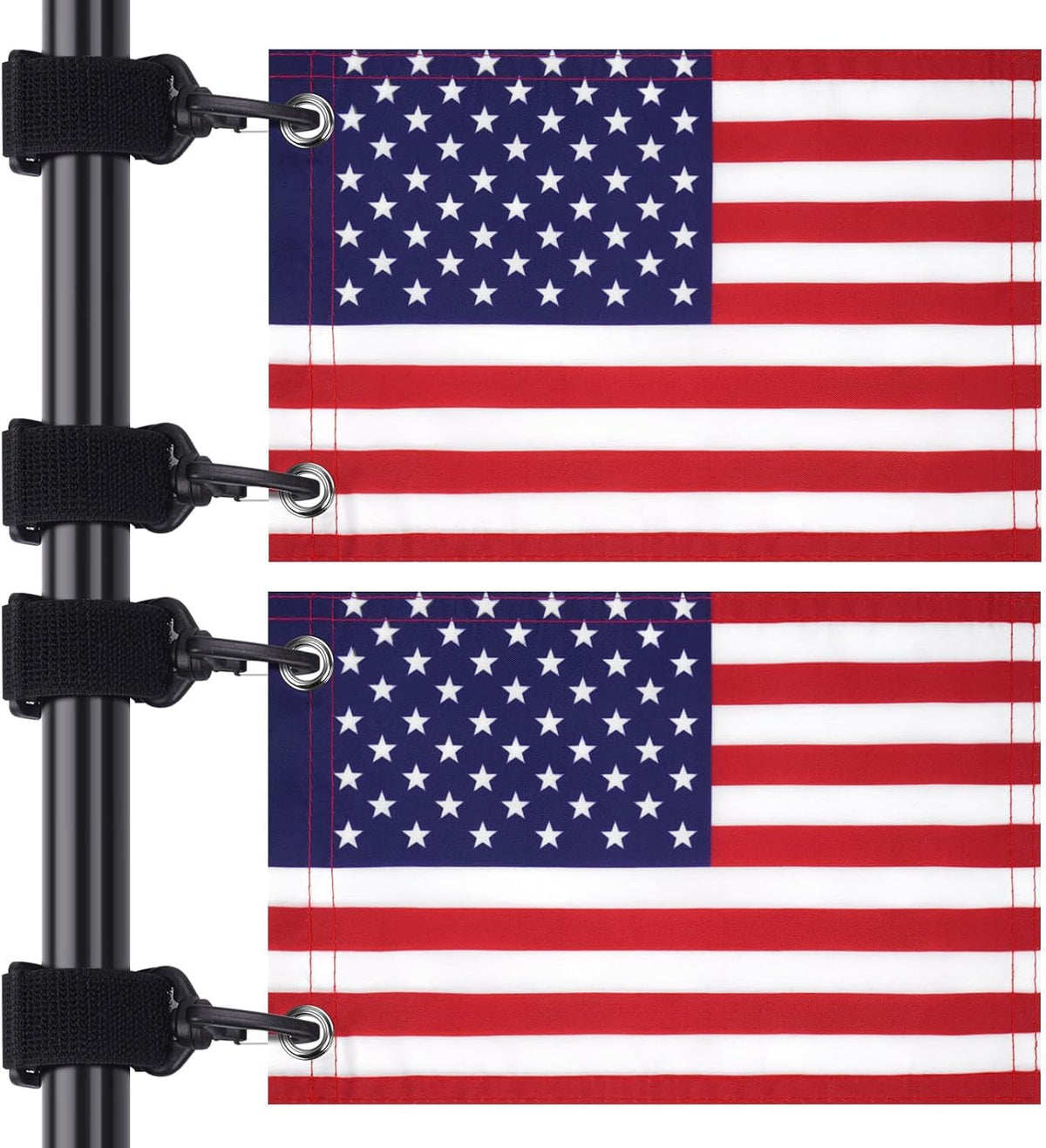 Rolitwils USA golf cart flag 12x18 ready for quick installation