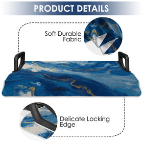 Roneenz blue watercolor seat cover with stain-resistant fabric for daily use.