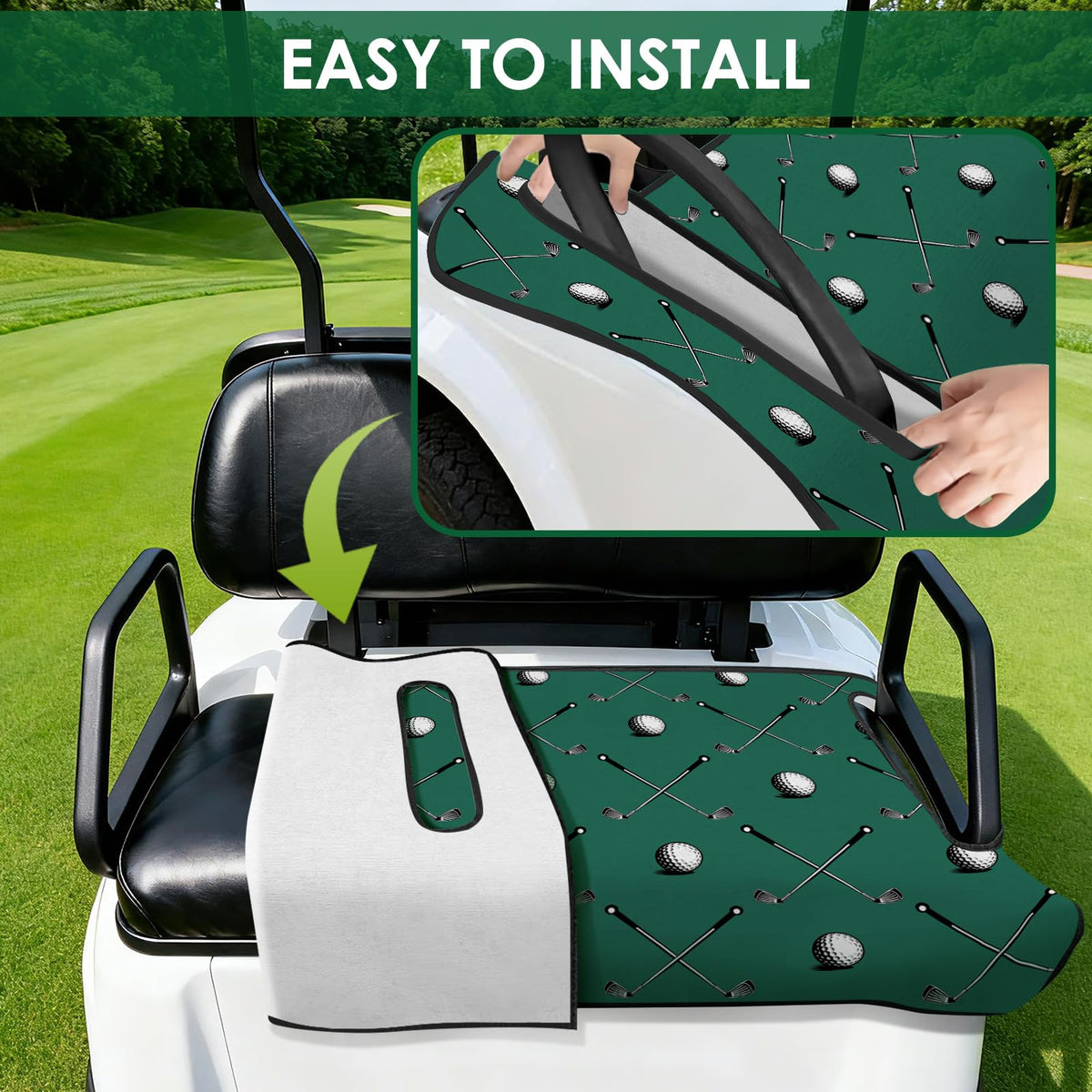 Roneenz quick-install stretch-fit seat cover for easy protection.