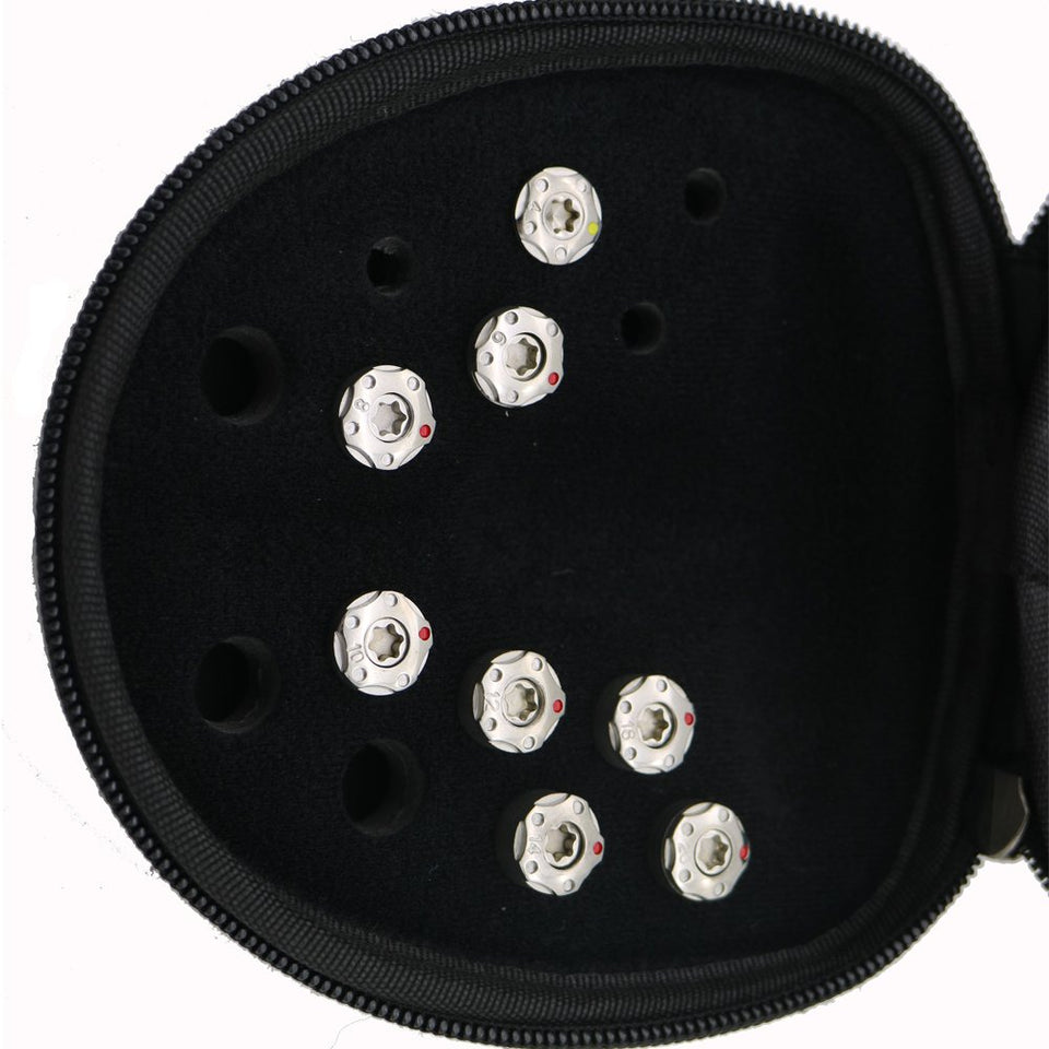 Ronsit Taylormade weights kit inside case for easy storage and quick setup