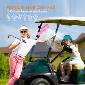 Ronyila golf cart fan LED lights provide night visibility