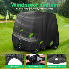 rorweinooye golf cart cover PVC coating boosts rain protection