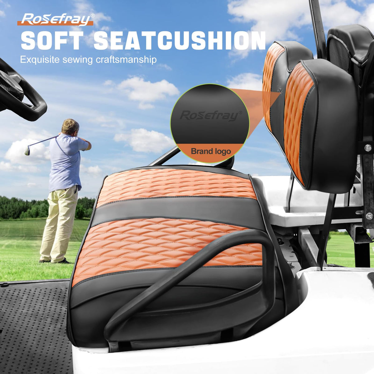 Rosefray color options refresh your golf cart interior.