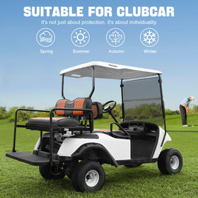 Rosefray easy-install straps simplify replacement on a golf cart.