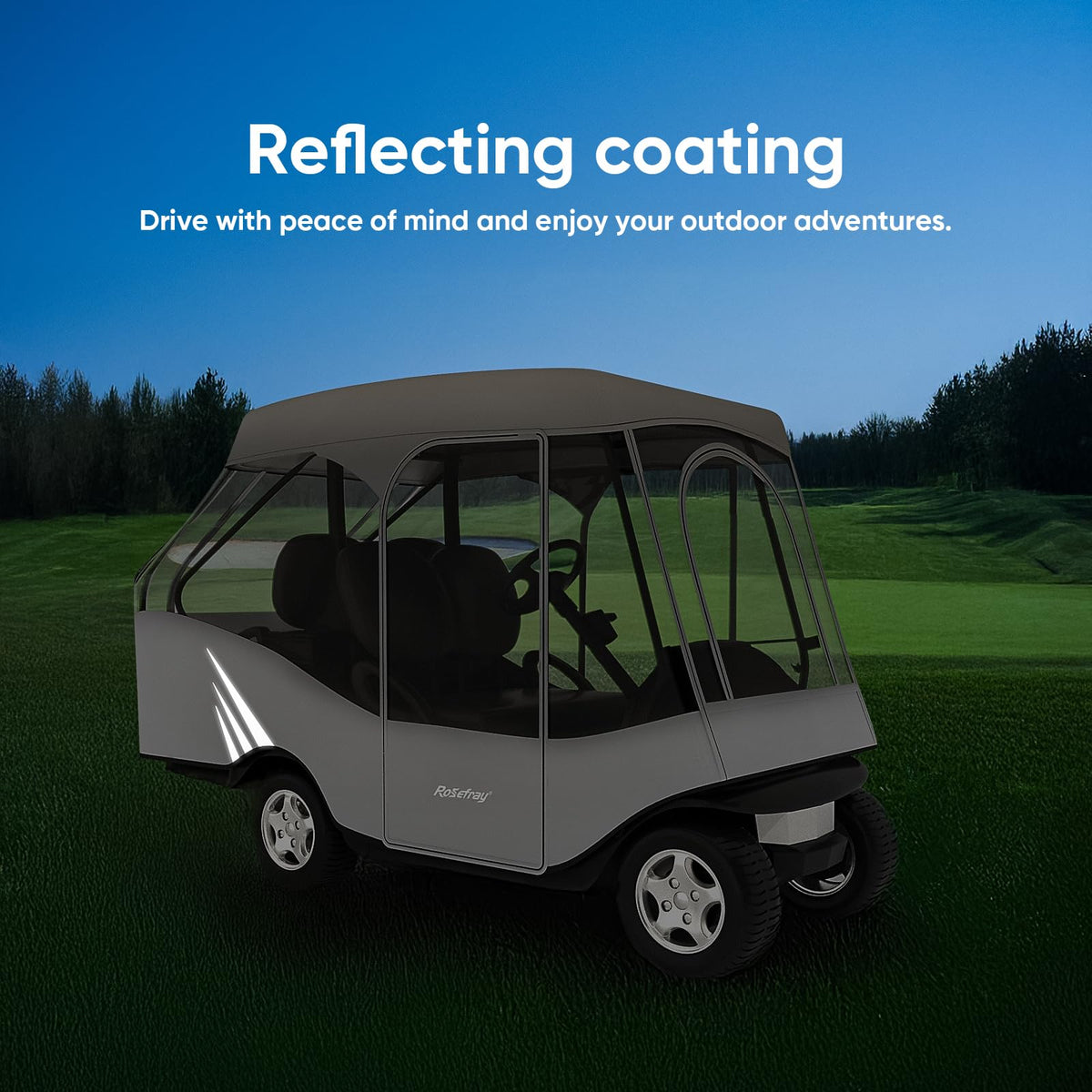 Rosefray 2+2 enclosure fits most 58-inch roofs
