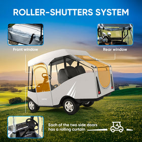 Rosefray enclosure fits 58-inch short roofs on EZGO, Club Car, Yamaha