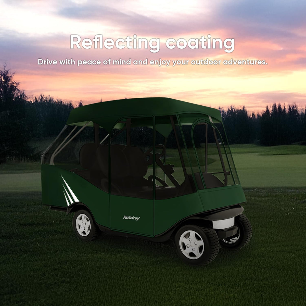 Rosefray enclosure compatible with EZGO Club Car and Yamaha carts