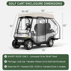 Rosefray enclosure shows four-sided windows for 360-degree visibility while driving.