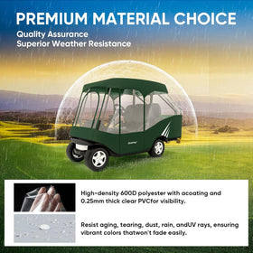 Rosefray four zippered panels allow easy entry and quick access
