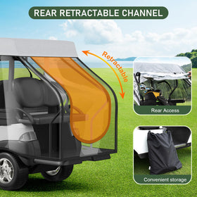 Rosefray roll-up front and rear panels enable quick access to gear.