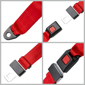 Close-up of ROSSROLLA red buckle and strap