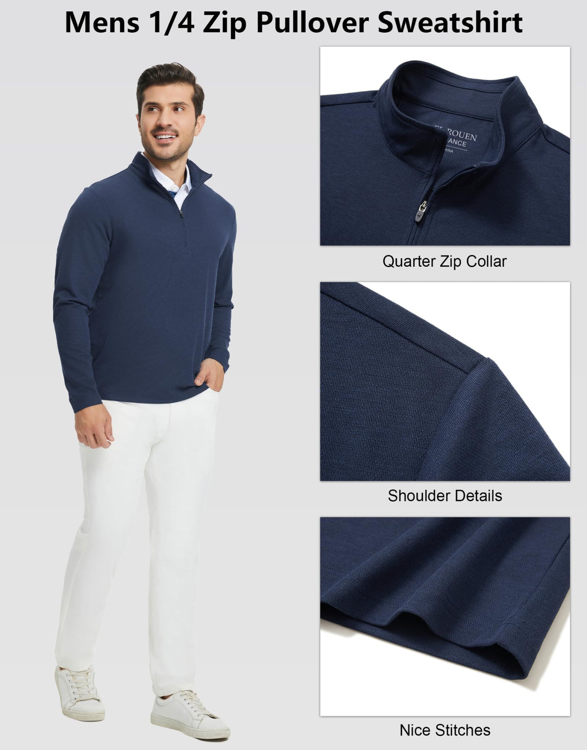 Rouen durable stitching shows long-lasting fabric quality