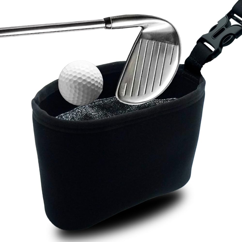 Rovendi Golf Ball Cleaner Pouch with inside liner for quick ball cleaning.