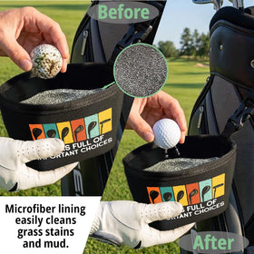 Rovendi humorous gift quote on course, a playful golf accessory for him