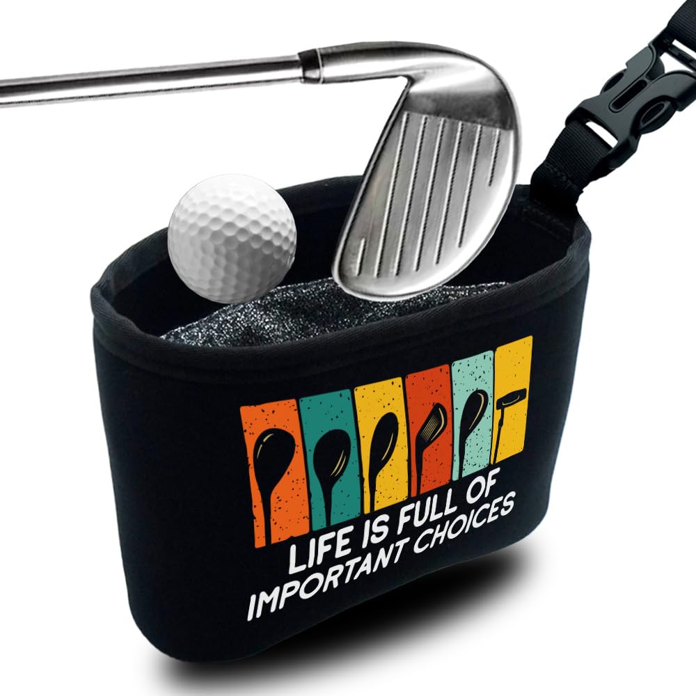 Rovendi life is full of important choices bag inside, convenient for quick club cleaning on the range