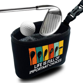 Rovendi life is full of important choices bag inside, convenient for quick club cleaning on the range