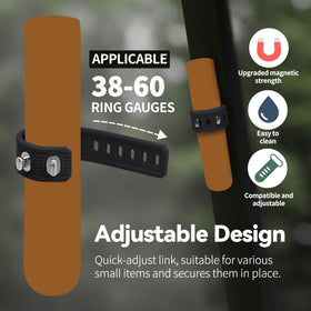 ROWFEN adjustable magnetic holder in silicone grips small items securely