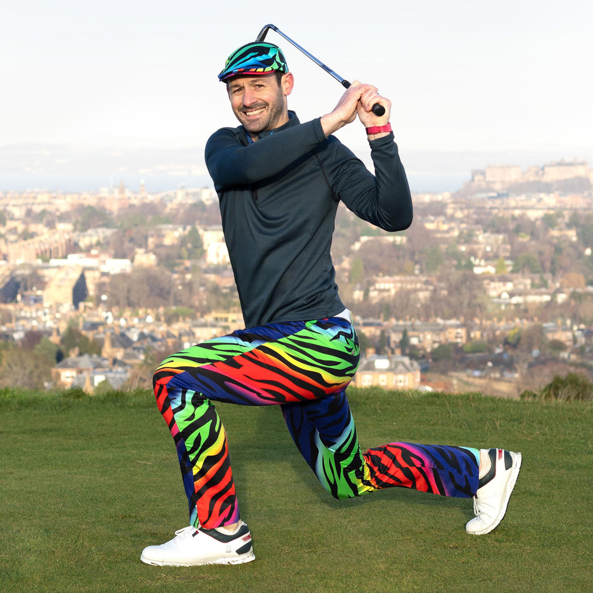 Royal & Awesome tee loops detail for easy on course tee access.