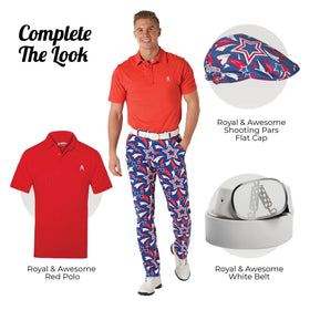 Royal & Awesome tee loops and deep pockets for scorekeeping and reloads