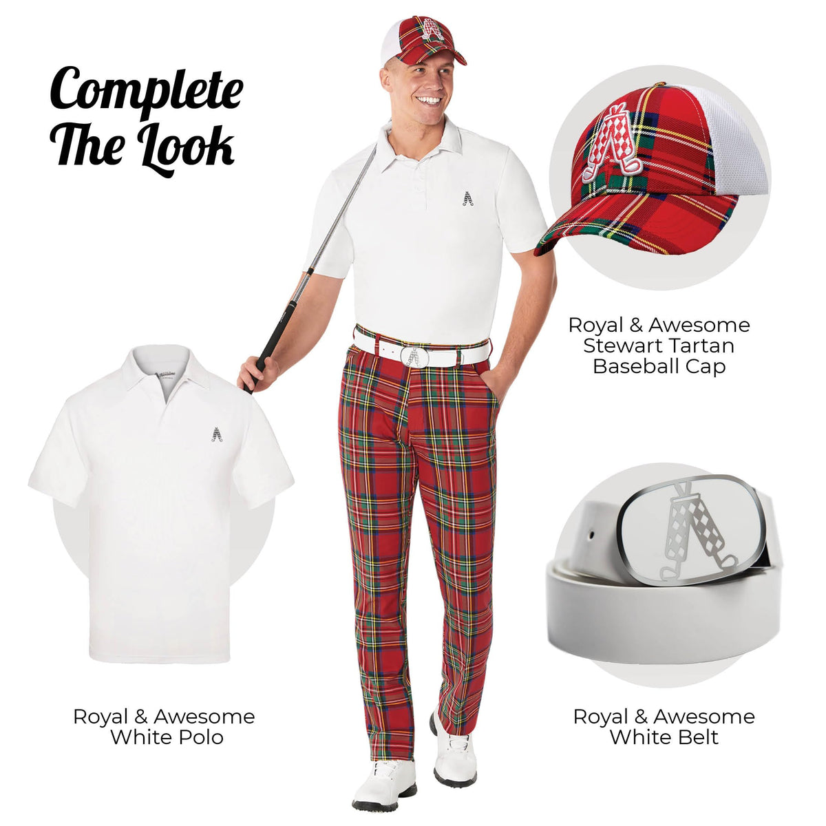 Royal & Awesome 3-in-1 golf tool included for on-course versatility.