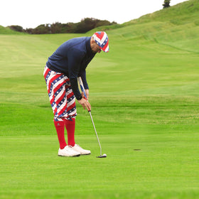 Royal and Awesome knickers include a free golf tool bottle opener for post-round use.
