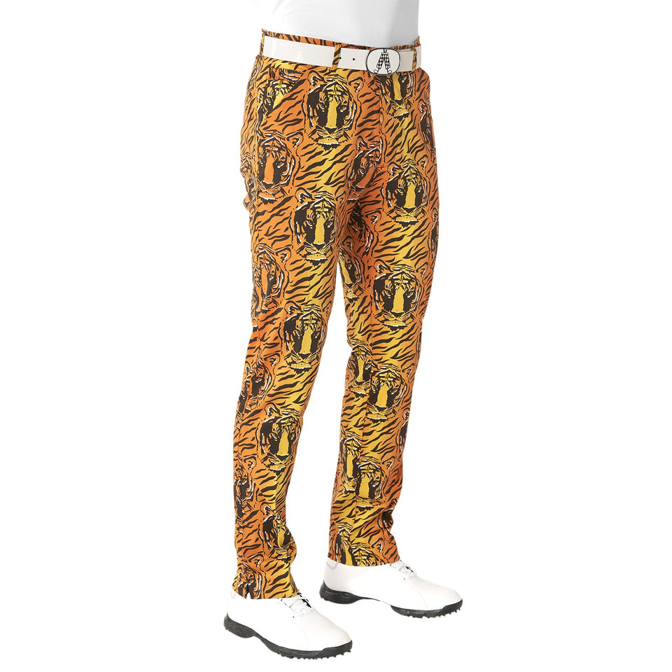Royal & Awesome King of Diamonds pants on golf course for bold on course presence