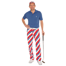 Royal & Awesome pars-and-stripes pants include a free 3-in-1 tool for on-course convenience.