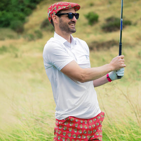 Royal & Awesome Pints Golf Pants feature tee loops and deep pockets.