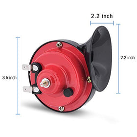 Roykaw 12V horn 4-inch diameter offers clear audible feedback.