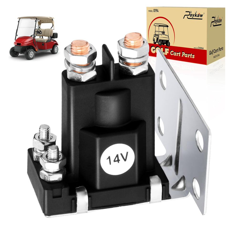 Roykaw 14V solenoid for EZGO TXT ensures reliable ignition startup.