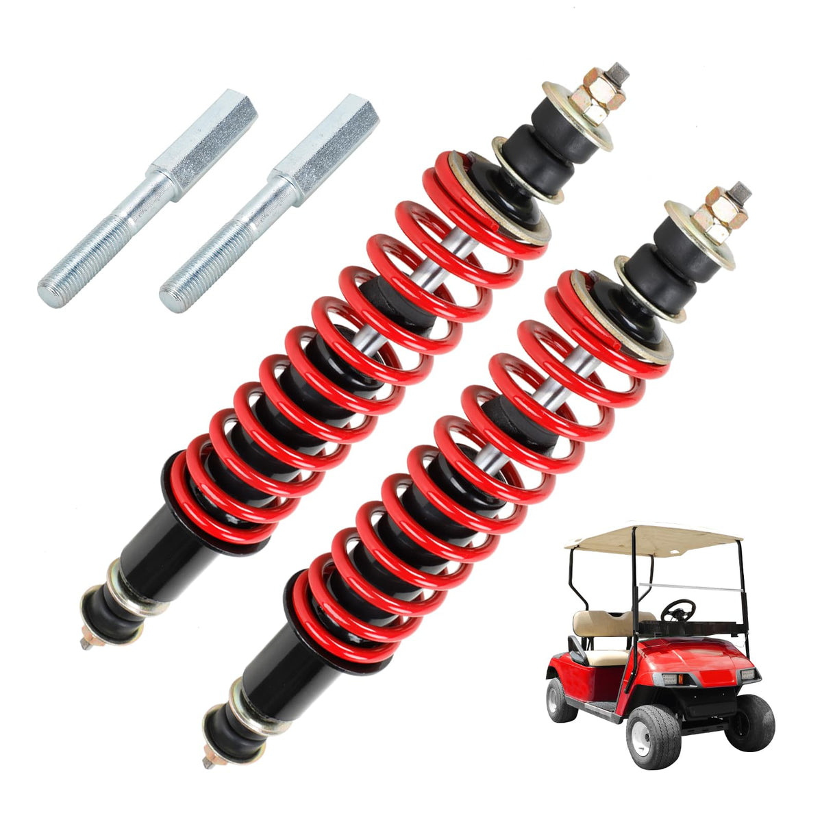 16-inch length with 2-inch extension suited for standard and lifted carts.