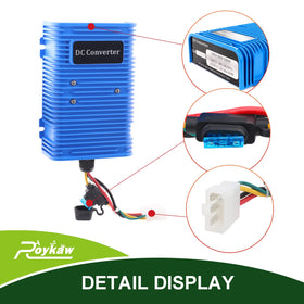 Roykaw 30A 360W output ensures steady 12V supply for lights and electronics