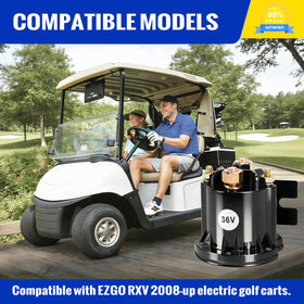 Solid mounting holes ensure a secure fit on the EZGO RXV chassis