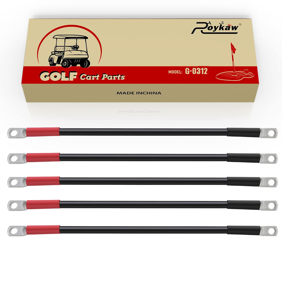 Roykaw 4-gauge golf cart cables for Club Car DS connections