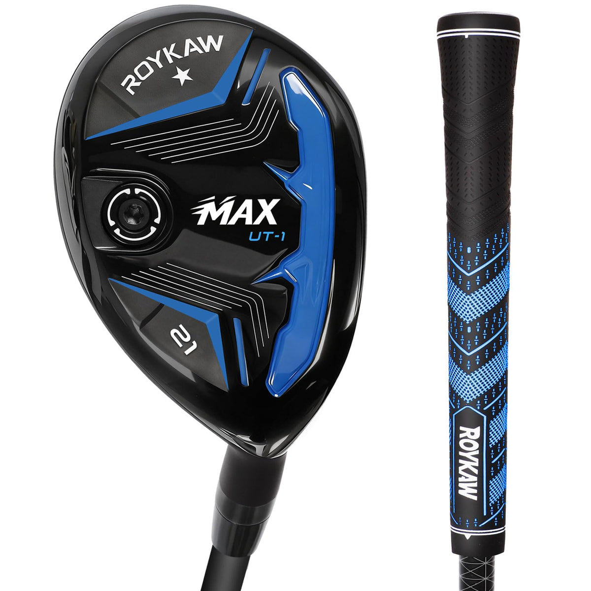 Roykaw 4 Hybrid 21-degree face shows a larger sweet spot for easier accuracy.