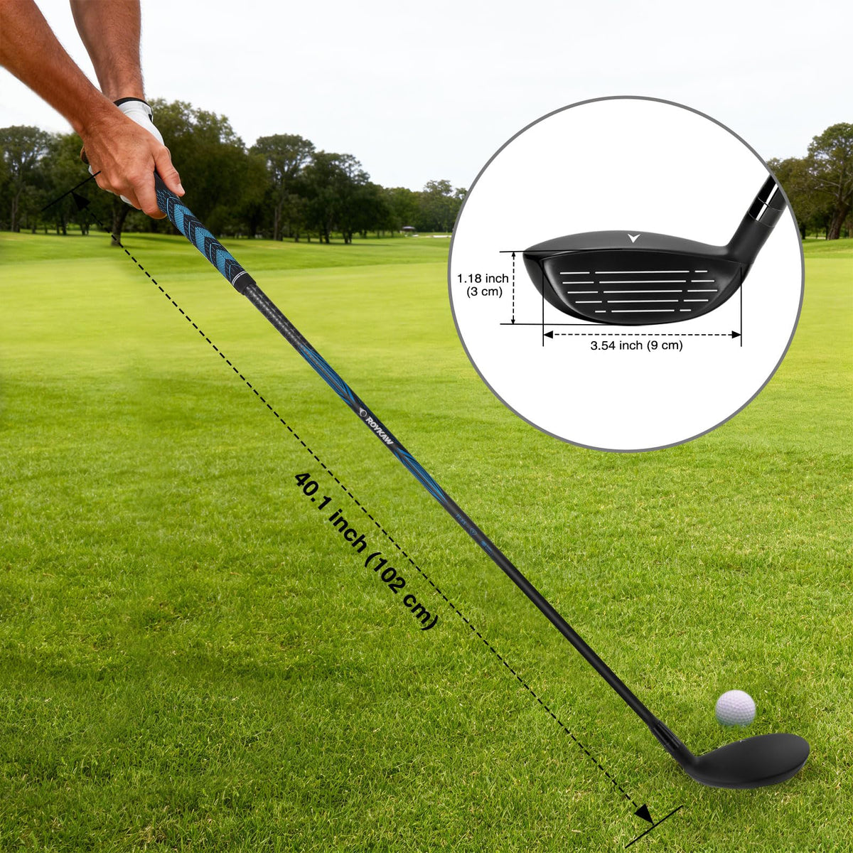 Roykaw 4 Hybrid grip offers enhanced sweat absorption for secure grip.